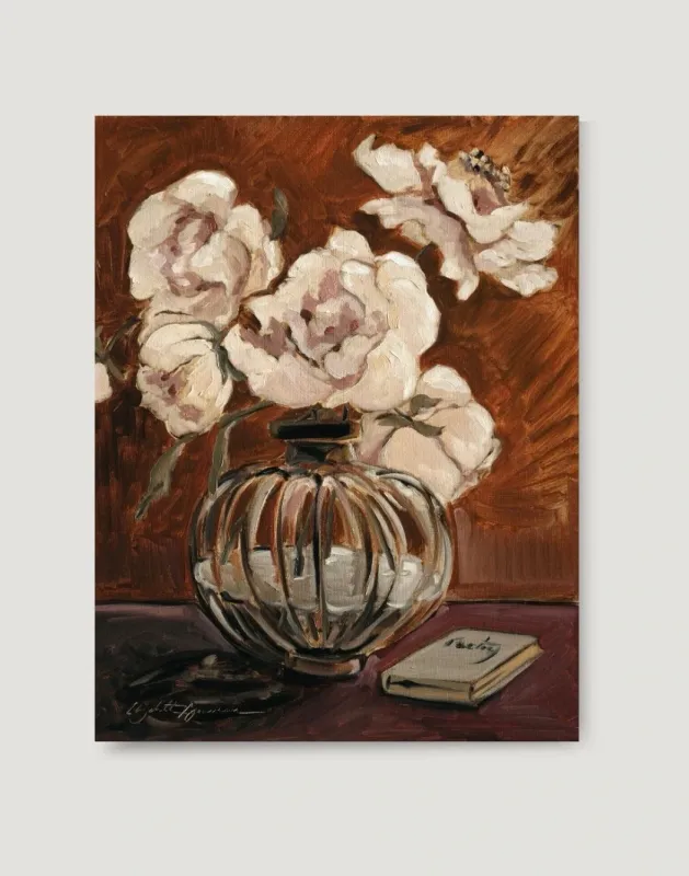 Poppies &amp; Dogwood Print 8x10