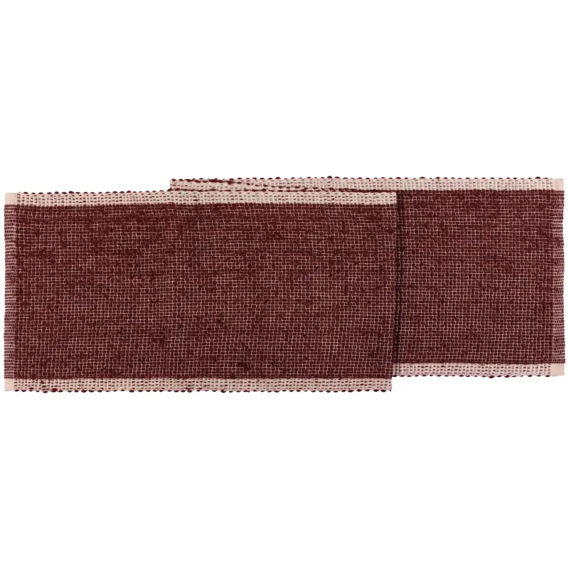 Lattice Table Runner- Garnet