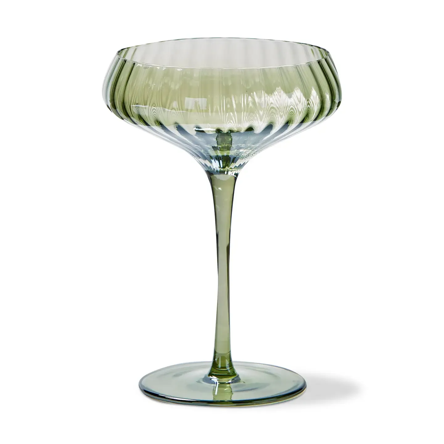 Chelsea Optic Green Coupe Glass