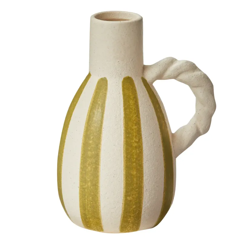 Striped Green Vase