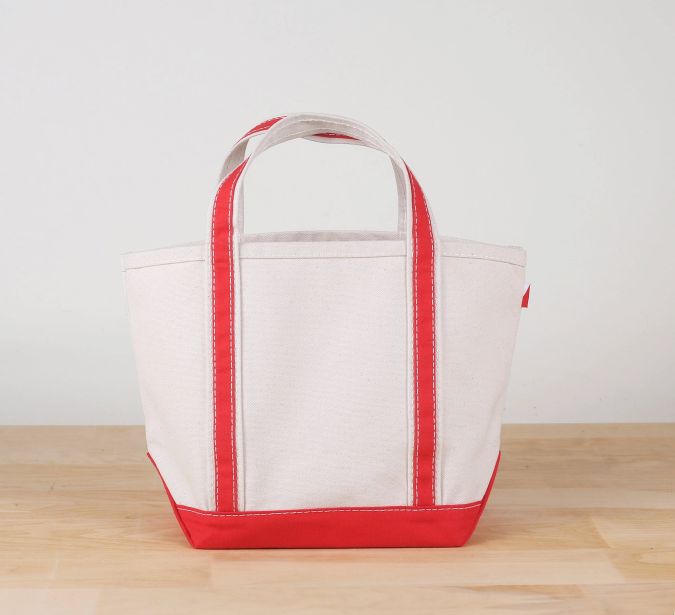 Small Canvas Tote- Red
