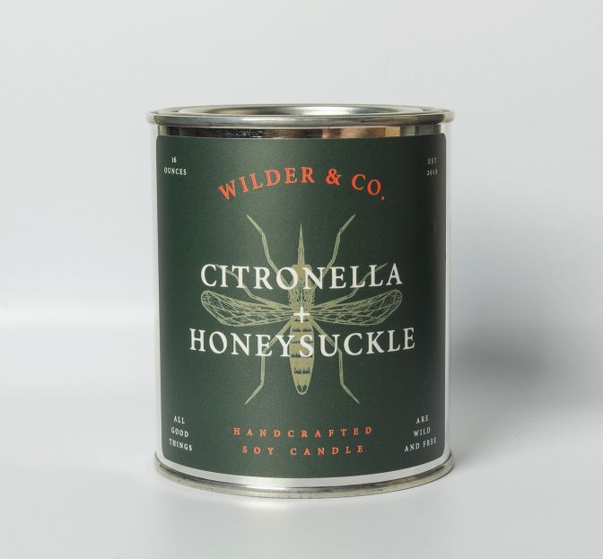 Outdoor Candle- Citronella &amp; Honeysuckle