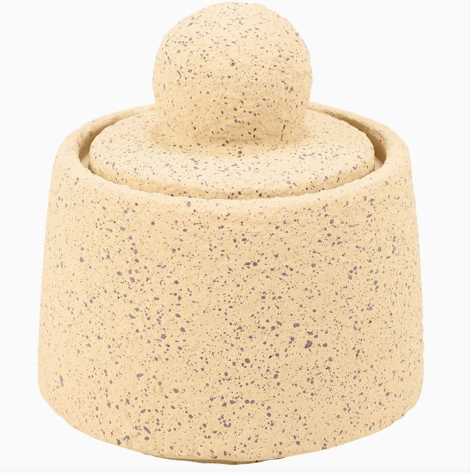 Speckled Cement Jar