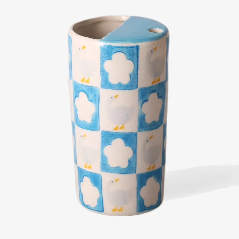 Hand Painted Duck Tumbler
