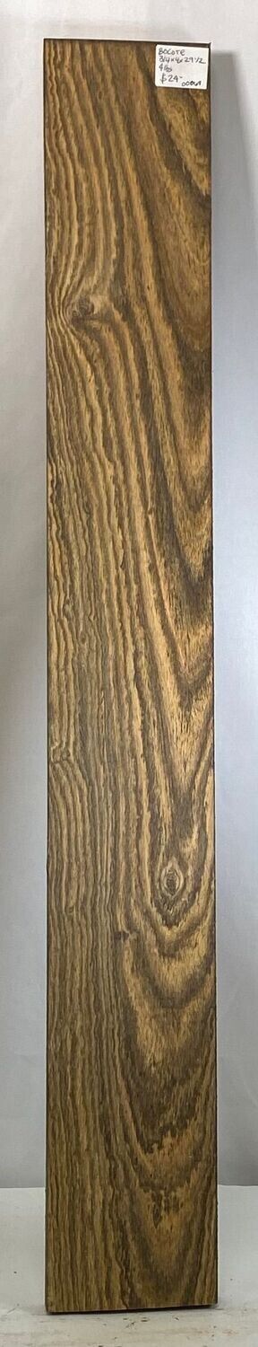 Bocote 3/4" x 4" x 29  1/2"
