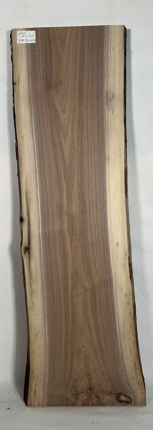 Walnut 1" x 9" x 32 1/2"