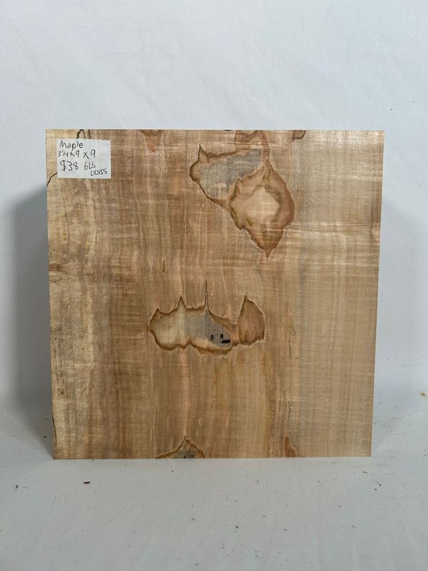 Maple 3 1/4" x 9" x 9"