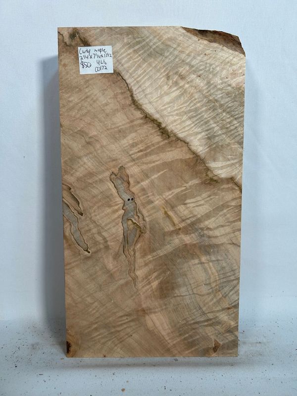 Curly Maple 2 1/4" x 7 1/4" x 13 1/2"