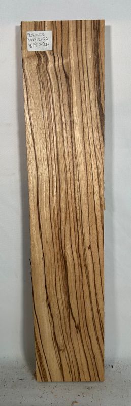 Zebrawood 3/4" x 4 1/2" x 22"