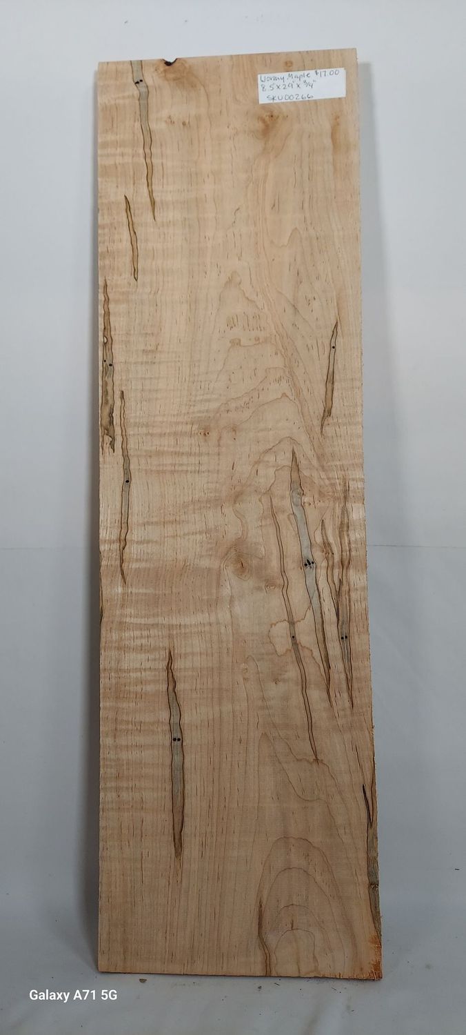Wormy Maple 8.5"x29"x3/4"