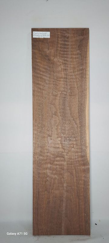 Curly Walnut 9.5"x34.25"x7/8"