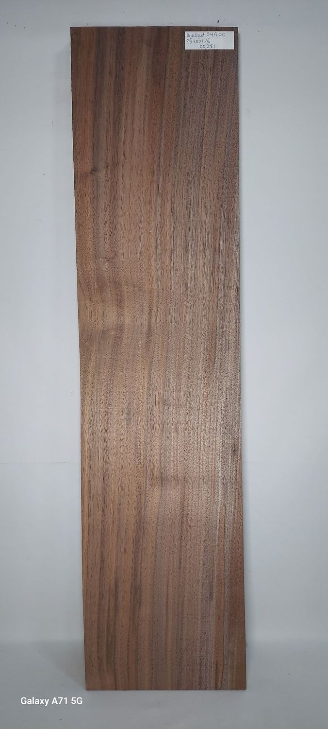 Walnut 9"x38"1 1/16"