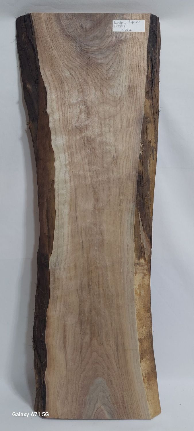 Walnut 8"x35"x1"