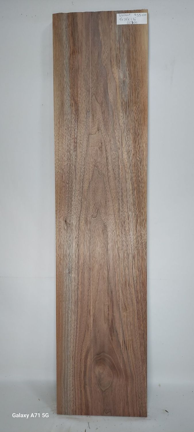 Walnut 9"x39"x1.1/16"