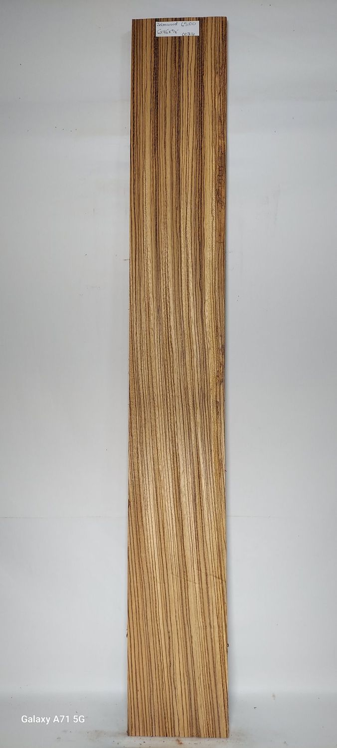 Zebrawood 6"x46"x7/8"
