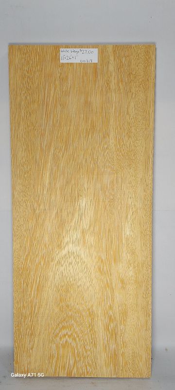 White Wenge 11"x26"x1"