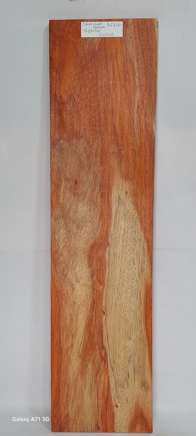 Candy Cane Padauk 7"x29"x5/8"
