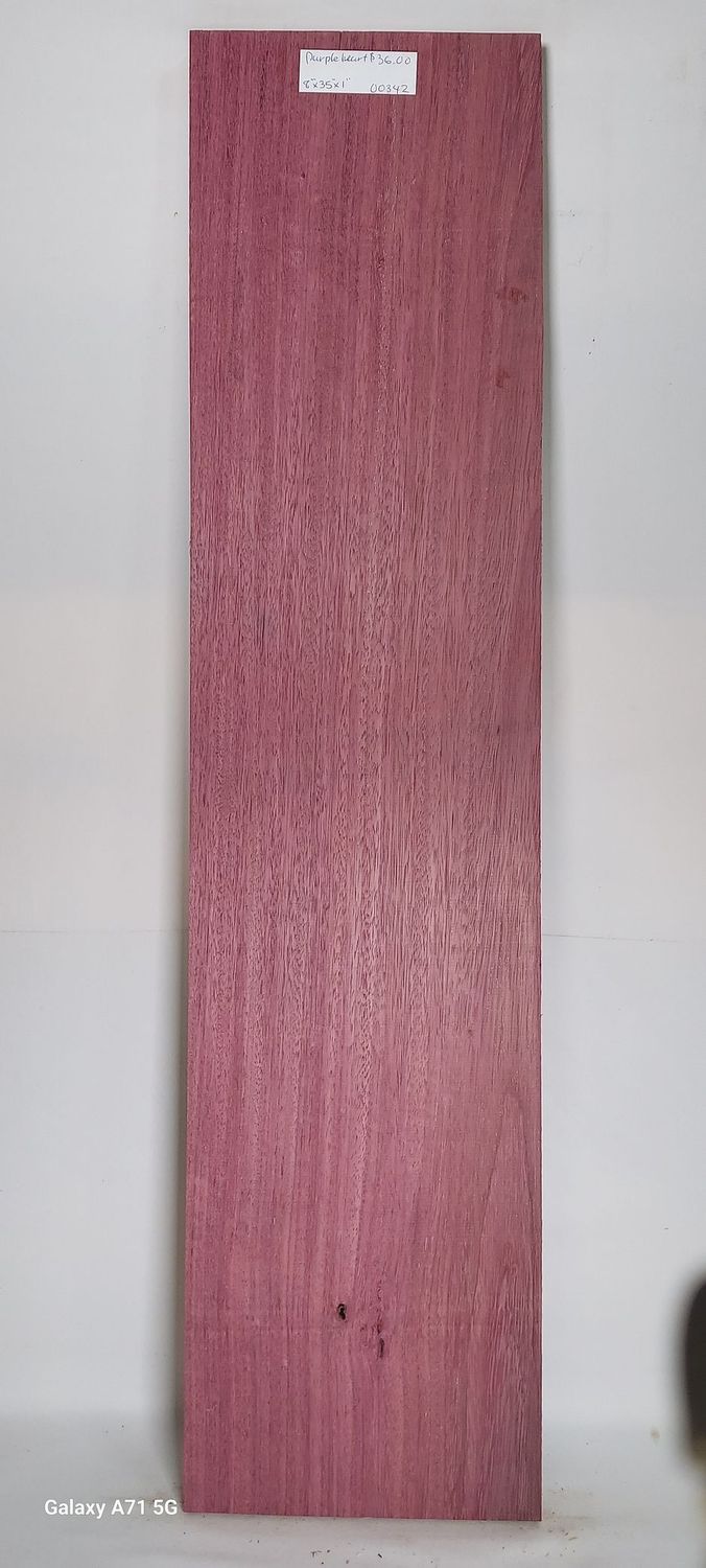 Purpleheart 8"x35"x1"