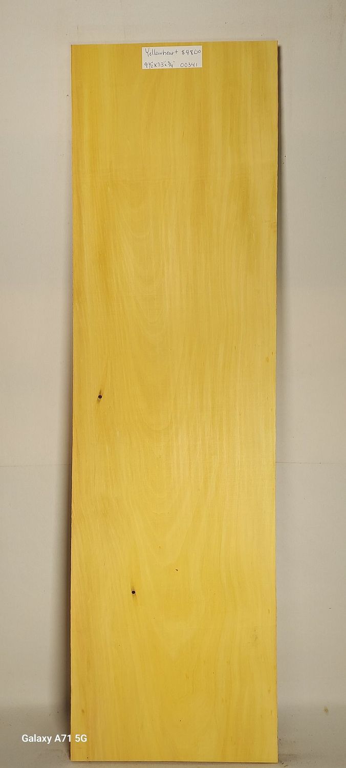 Yellowheart 9.1/2"x33"x3/4"