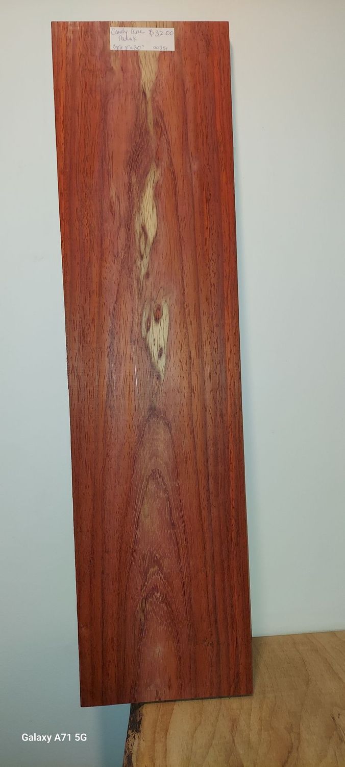 Candy Cane Padauk 7/8"x8"x30"