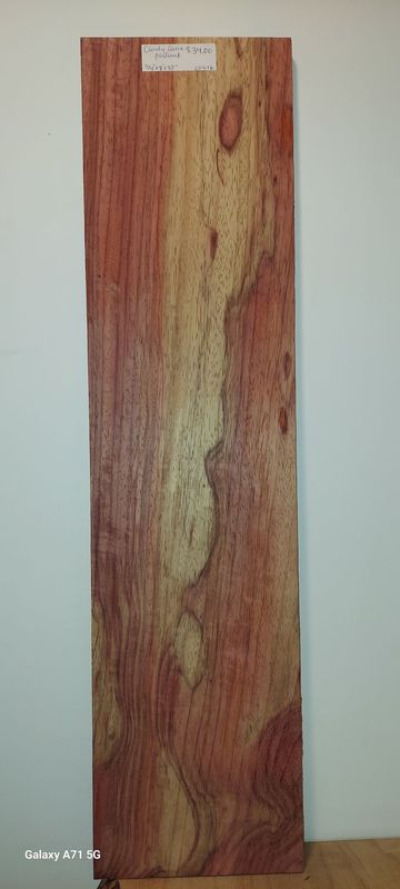 Candy Cane Padauk  3/4"x8"x32"