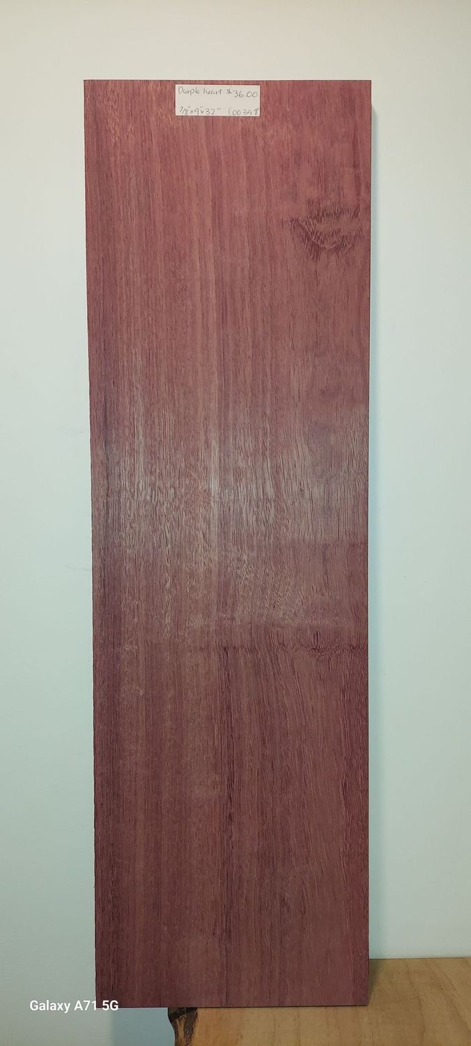 Purpleheart 7/8"x9"x32"