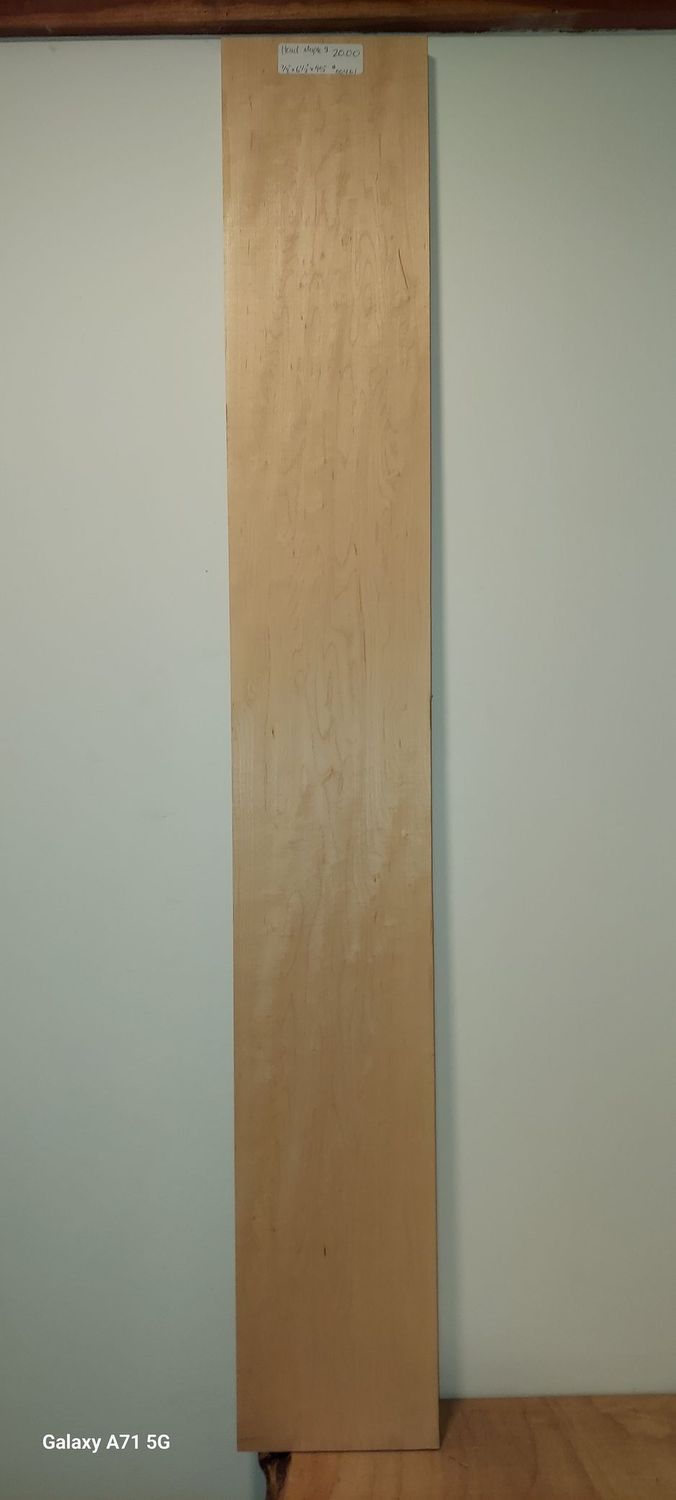Hard Maple 7/8"x6,1/2"x45"
