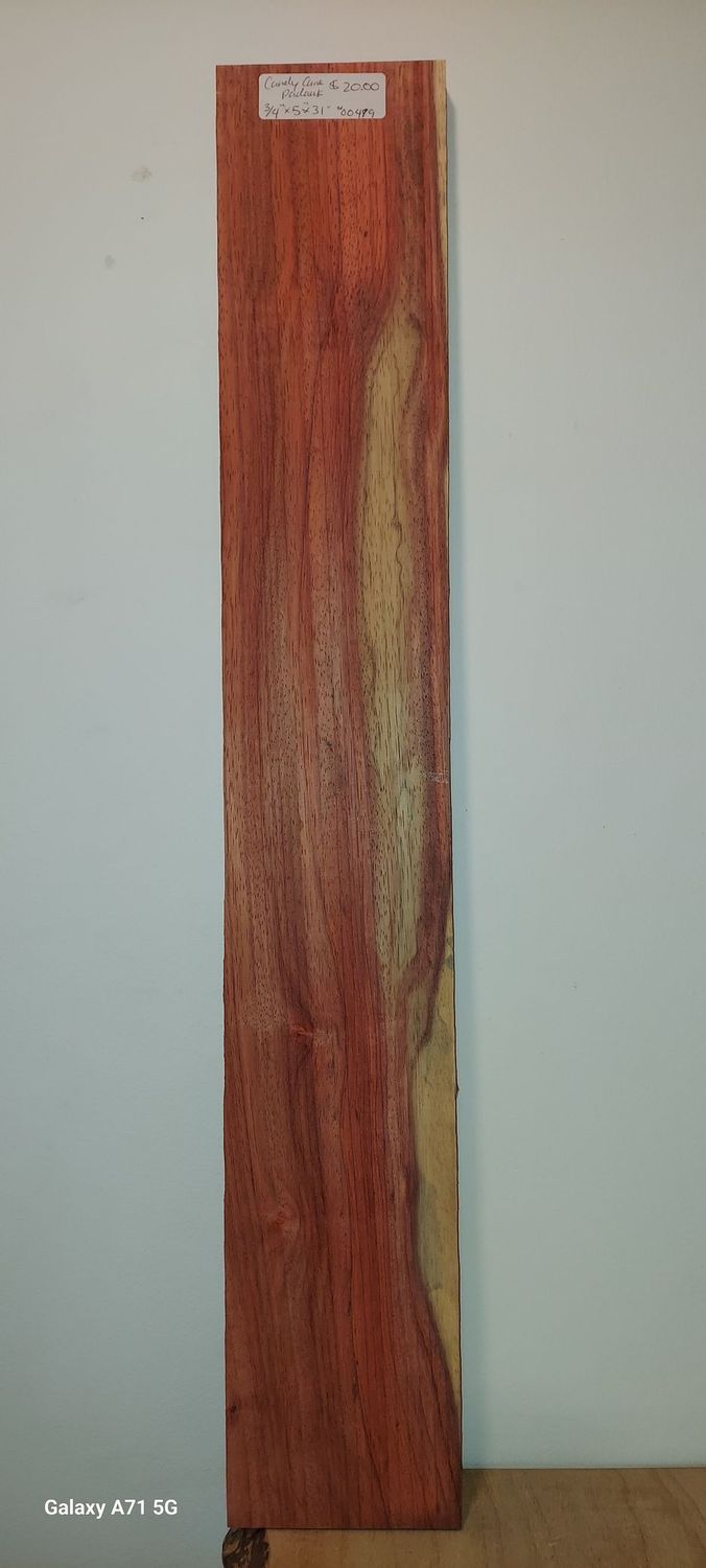 Candy Cane Padauk 3/4"x5"x31"