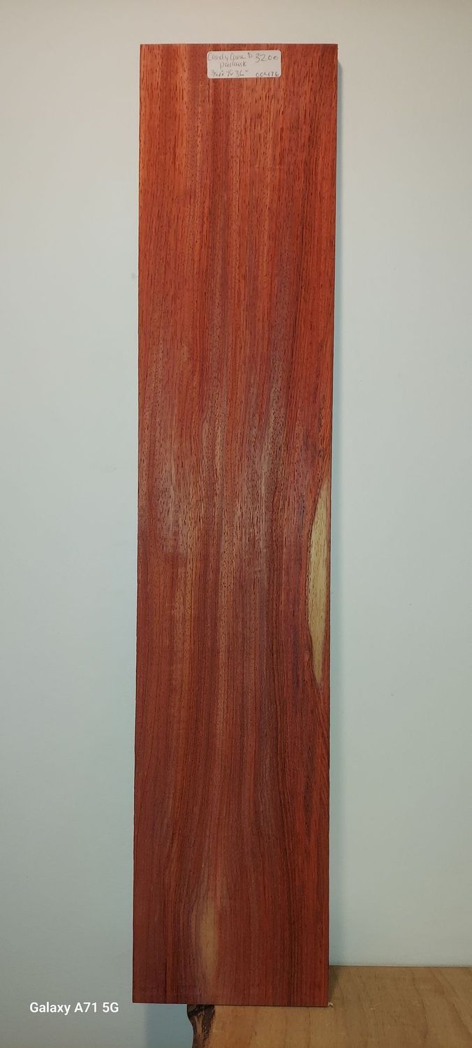 Candy Cane Padauk 3/4"x7"x36"