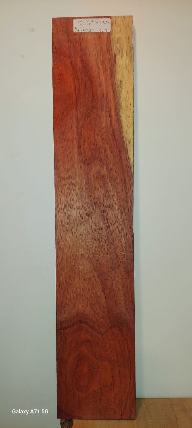 Candy Cane Padauk 3/4"x6"x30"