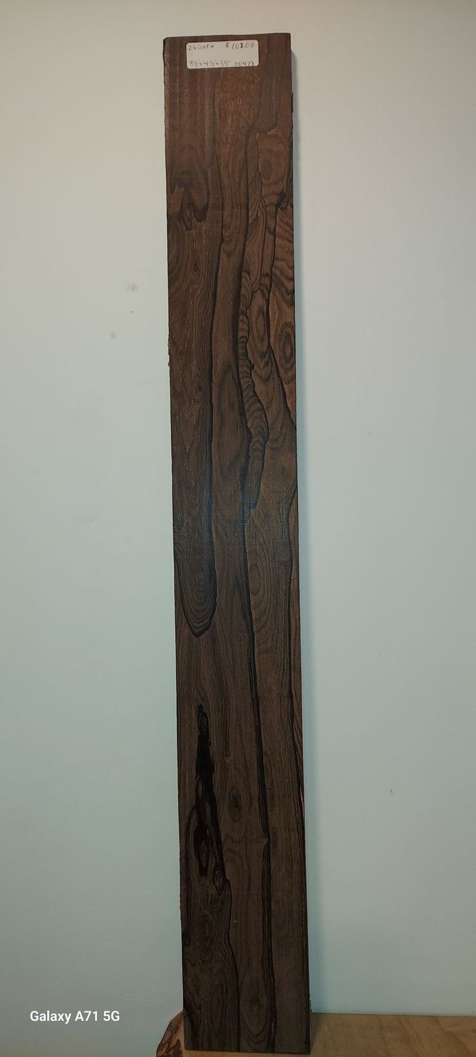 Ziricote 7/8"x4,1/2"x39"