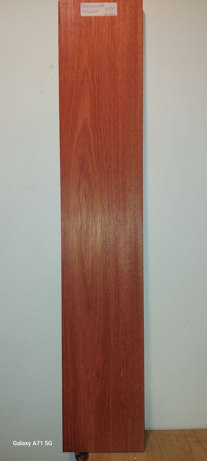 Bloodwood 7/8"x6"x34"