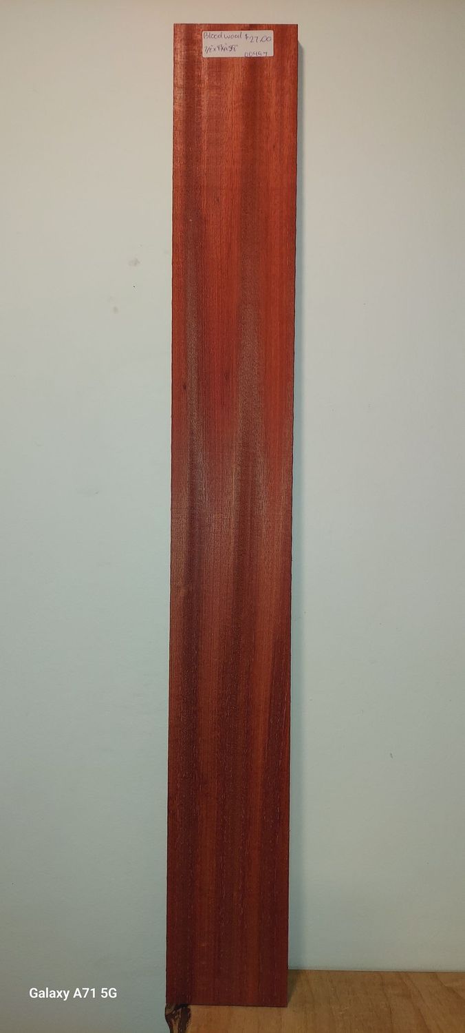 Bloodwood 7/8"x4,3/4"x38"