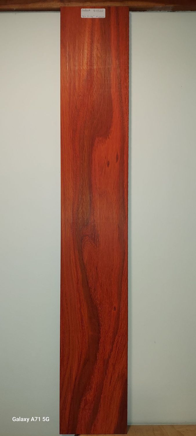 Padauk 7/8"x7"x46"