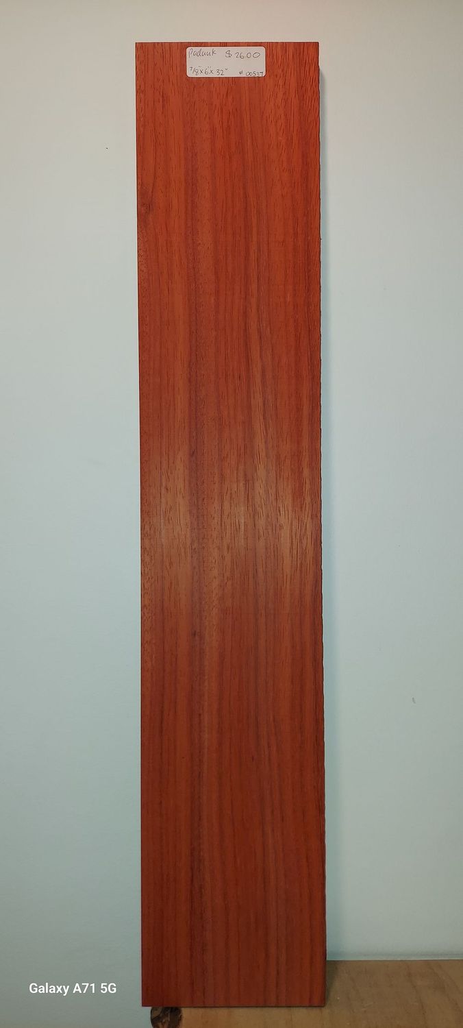 Padauk 7/8"x6"x32"