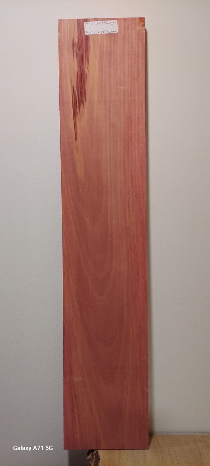 Pink Heart 7/8"x6,3/4"x34"