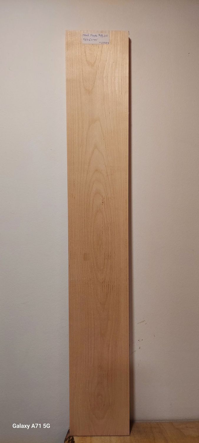 Hard Maple 7/8"x6"x40"
