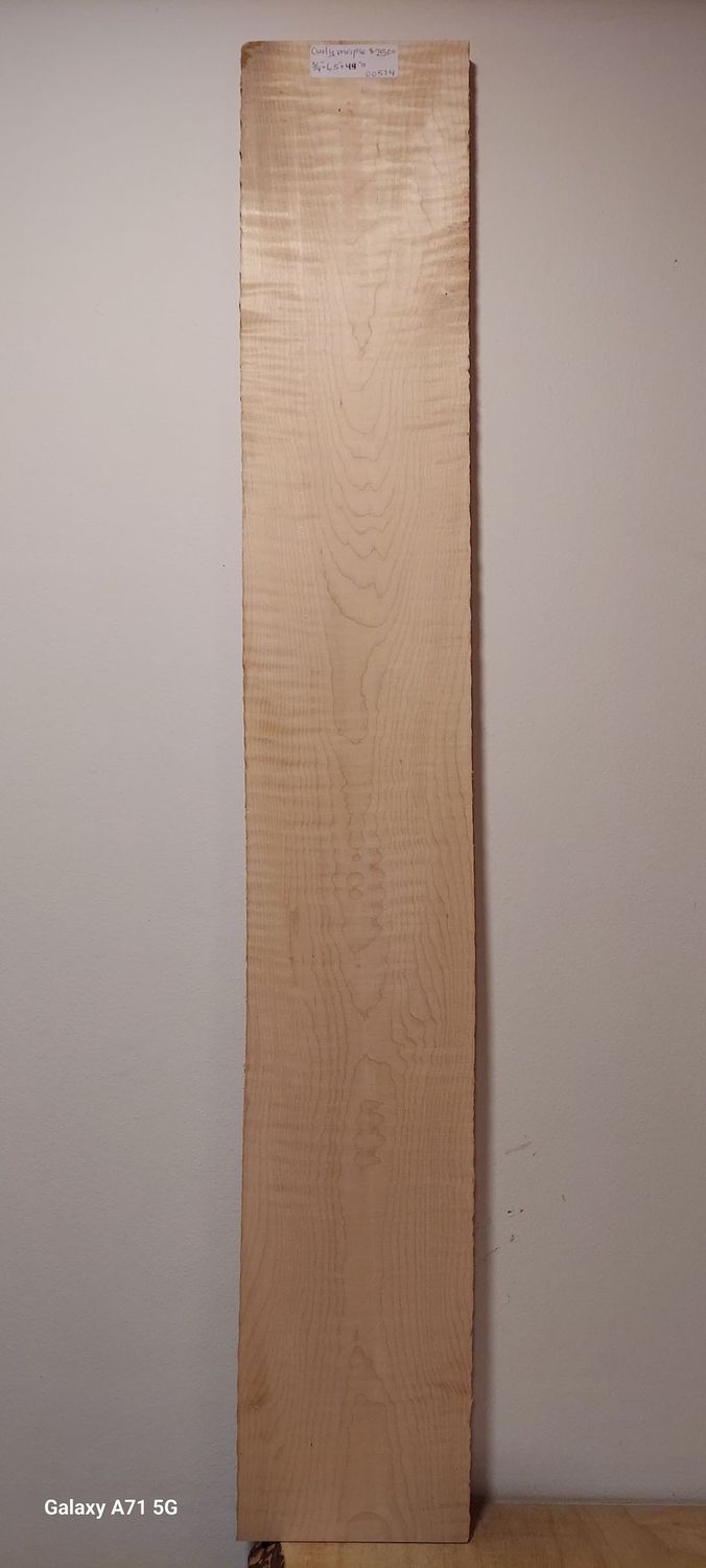 Curly Maple 3/4"x6.5"x44"