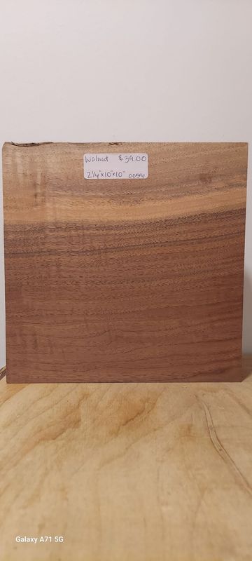Walnut 2.25"x10"x10"