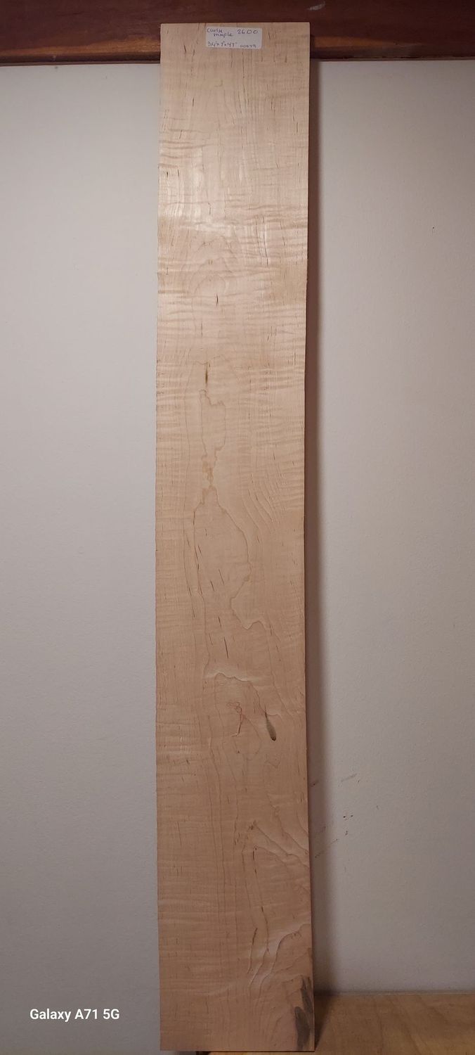 Curly Maple 3/4"x7"x47"