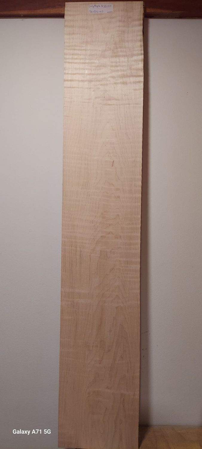Curly Maple 7/8"x8.5"x47"