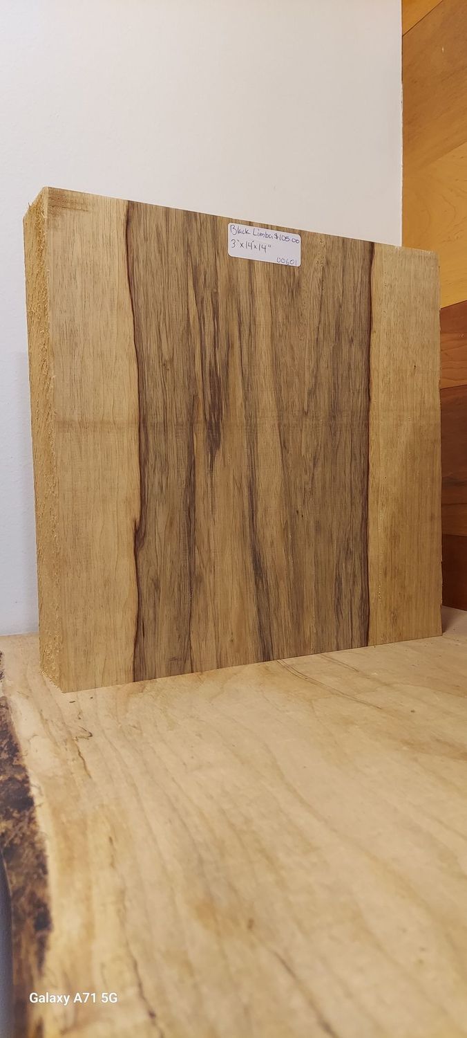 Black Limba 3"x14"x14"