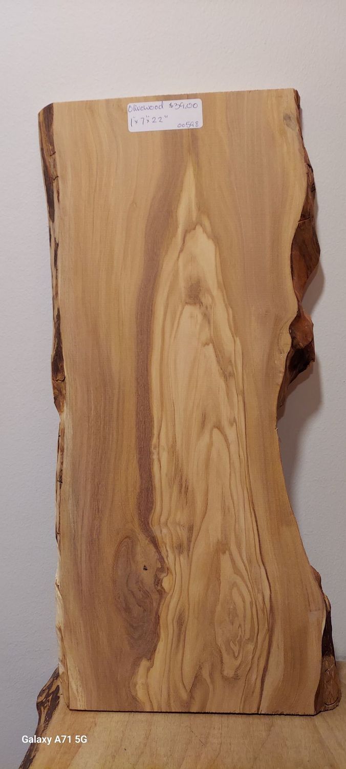 Olivewood 1"x7"x22"