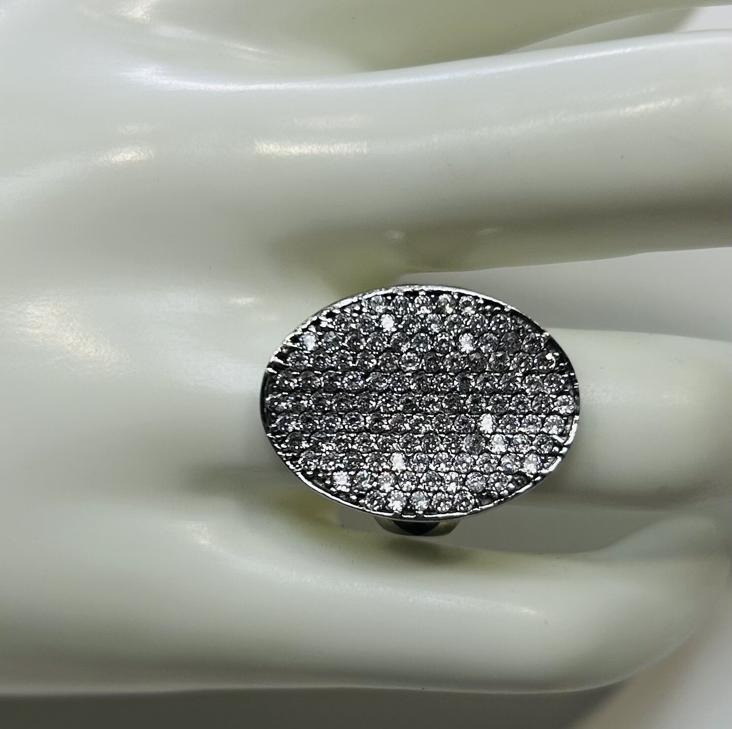 RING 14K 6.6g CUBIC ZIRCONIA