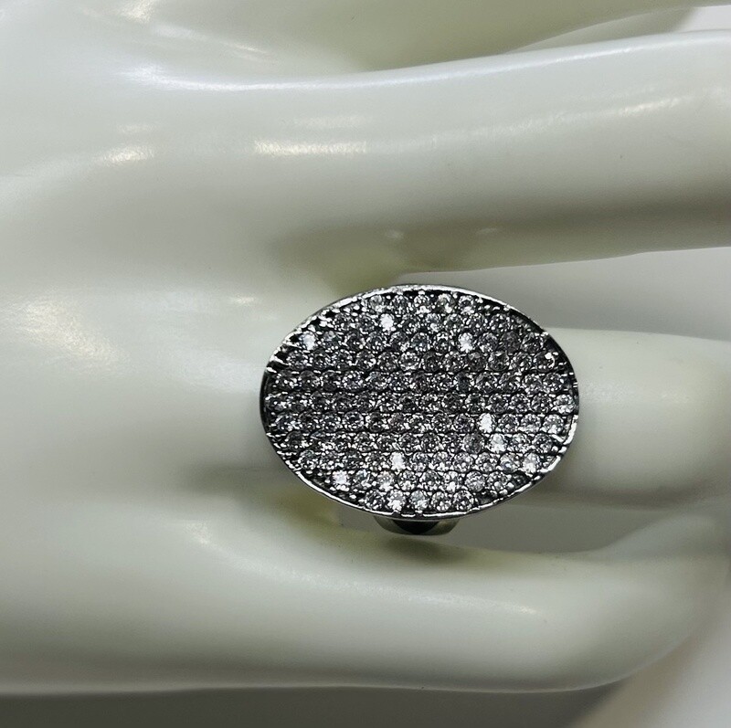 RING 14K 6.6g CUBIC ZIRCONIA