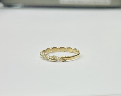 RING 14K 2.0g TWISTED ROPE BAND