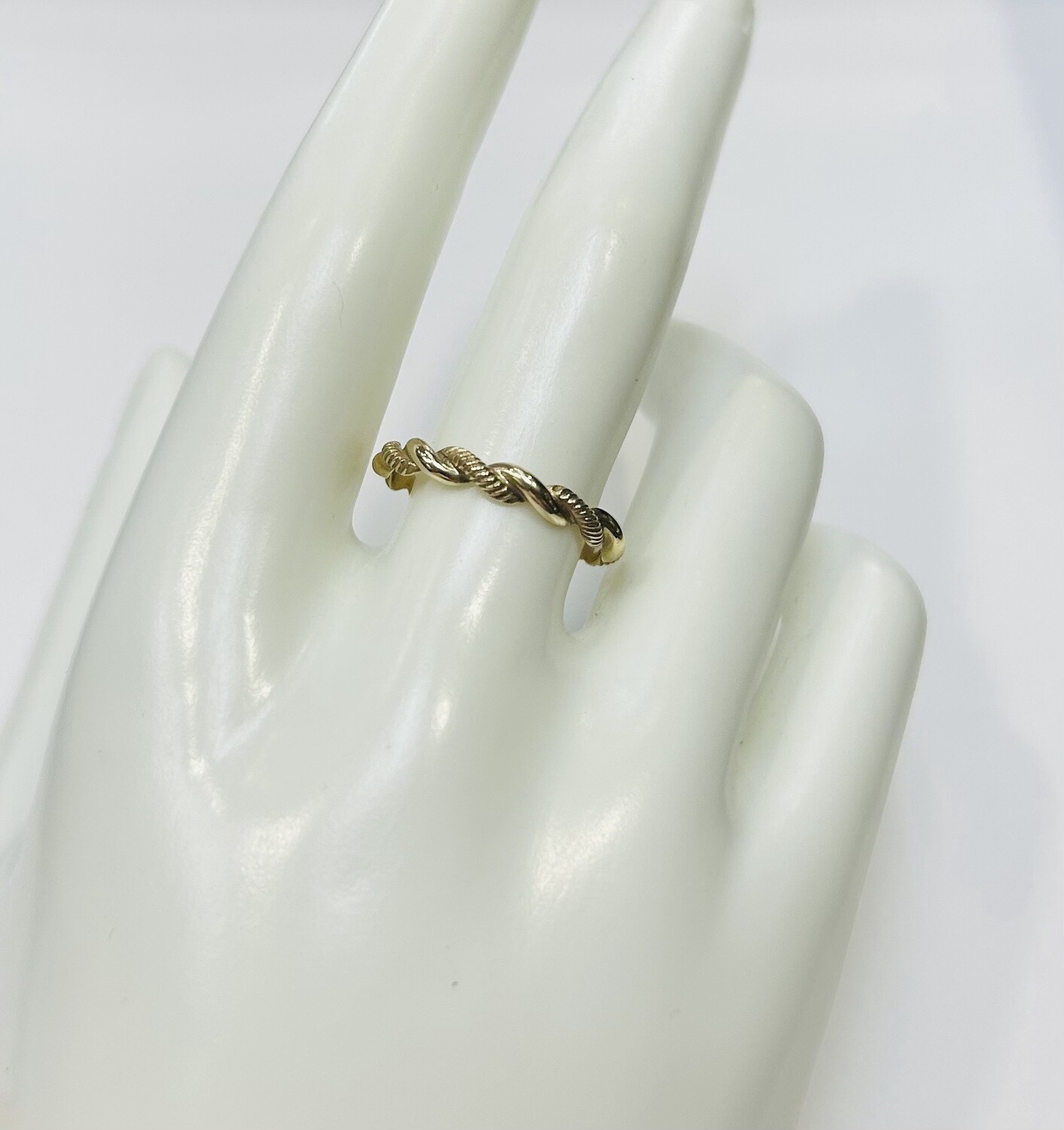 RING 14K 2.0g TWISTED ROPE BAND