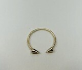 RING 14K 1.2g POINTY ADJUSTABLE