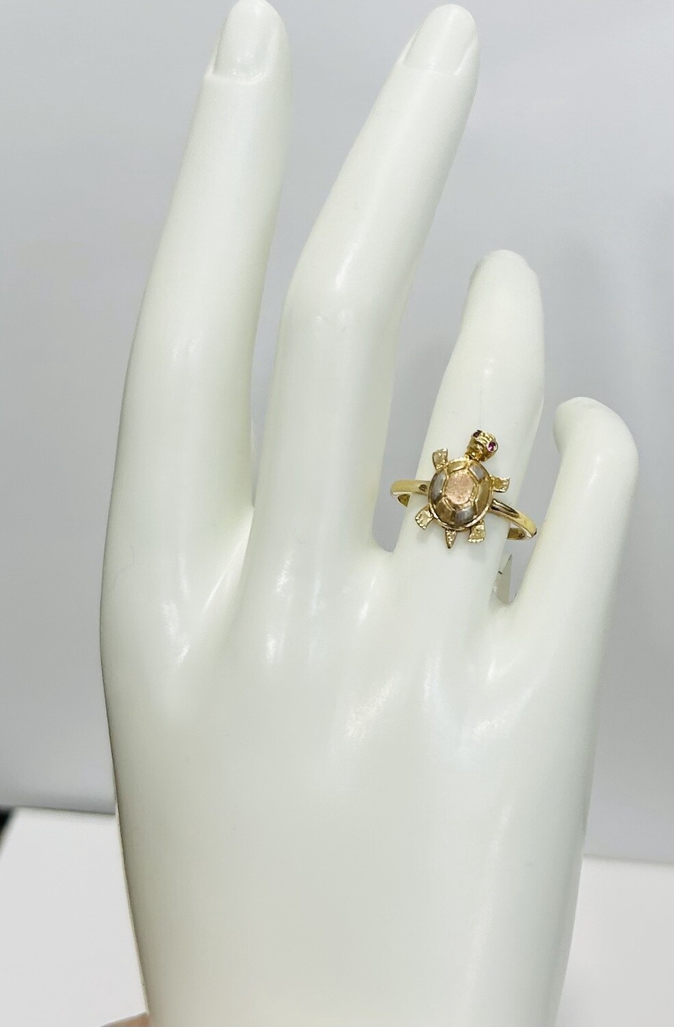 RING 14K 2.6G TURTLE