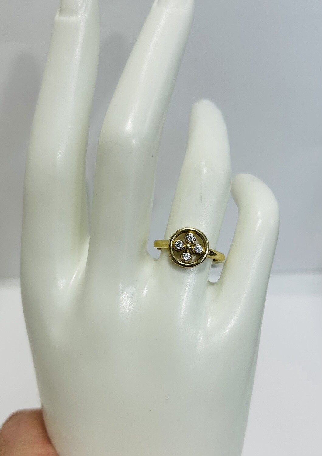 RING 14K 1.9 ROUND CZ